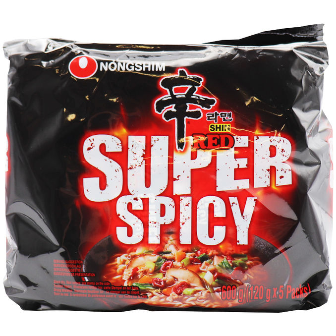 Noang Shim Instantnudeln Super Spicy, 5er Pack
